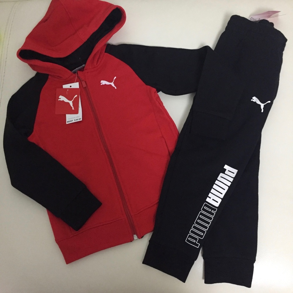 Puma Boy Pants Active Jacket Set - Picture 3 of 7